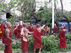 Ciclone in Birmania
