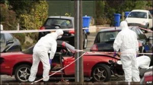 East Belfast, under car bomb
