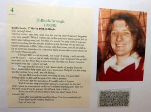 Lettera di Bobby Sands | Linen Hall Library