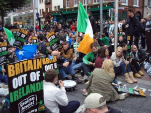 Protesta di eirigi a Dublino | eirigi protest in Dublin