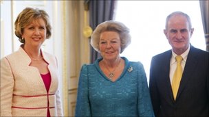Mary McAleese, Regina Beatrice e Martin McAleese | Mary McAleese, Queen Beatrix and Martin McAleese