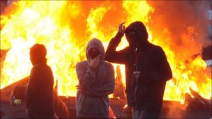 Riot a North Belfast
