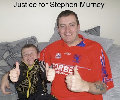 Stephen Murney con il figlio