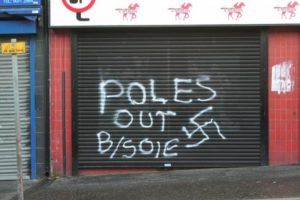 Graffito razzista a Ballysillan